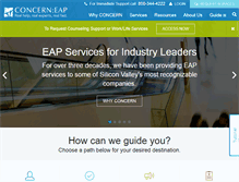 Tablet Screenshot of concern-eap.com